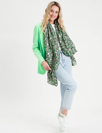 Veste blazer cintrée vert fluo femme
