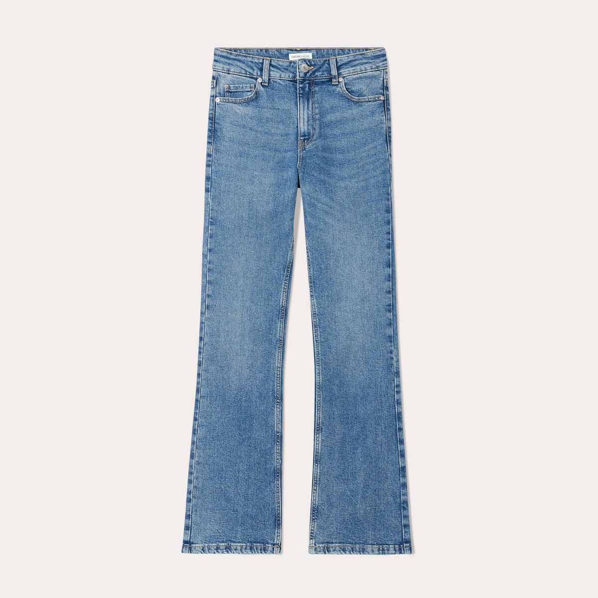 Jeans flare denim double stone femme