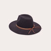 Chapeau bande cloutée noir femme
