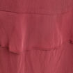 Robe longue &eacute;vas&eacute;e volants vieux rose femme