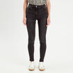 Jeans skinny taille haute denim noir femme