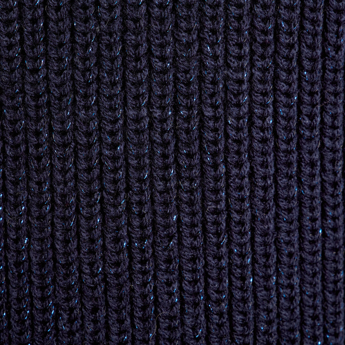 Pull manches longues bleu marine femme