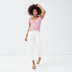 T-shirt manches courtes blanc femme