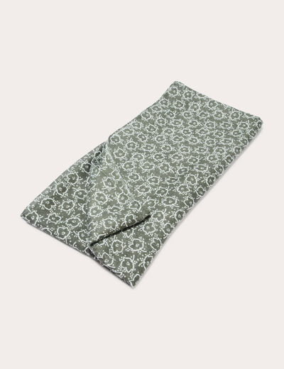 Foulard vert kaki femme