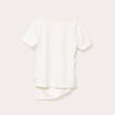 T-shirt asymétrique ecru femme