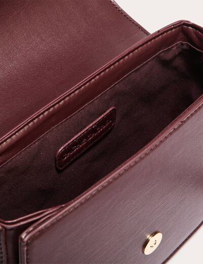 Sac arrondi bordeaux femme