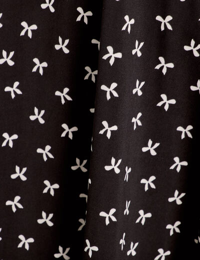 Robe évasée bretelles noir femme
