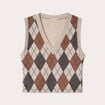 Pull sans manches sable femme