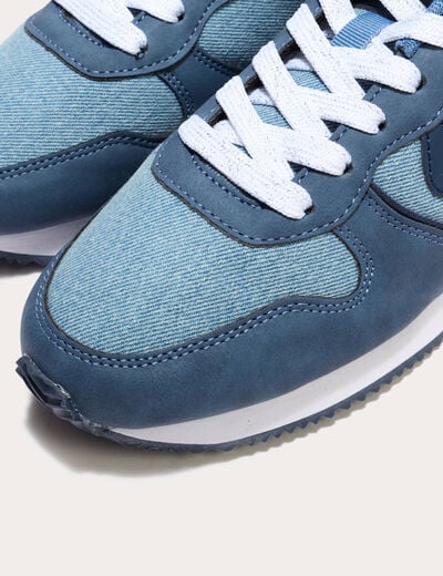 Sneakers plates denim stone femme