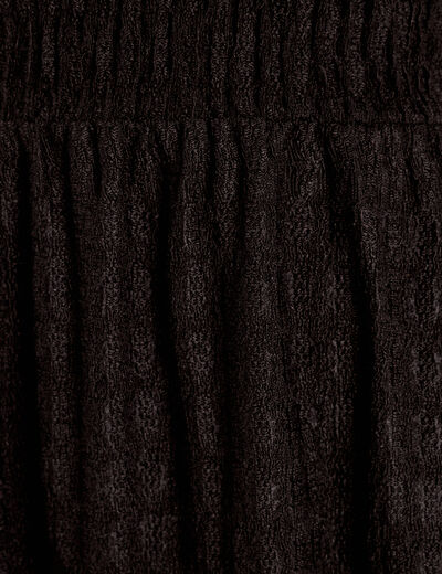 Robe évasée dentelle noir femme