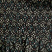Robe évasée manches courtes noir femme