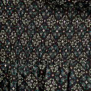 Robe évasée manches courtes noir femme
