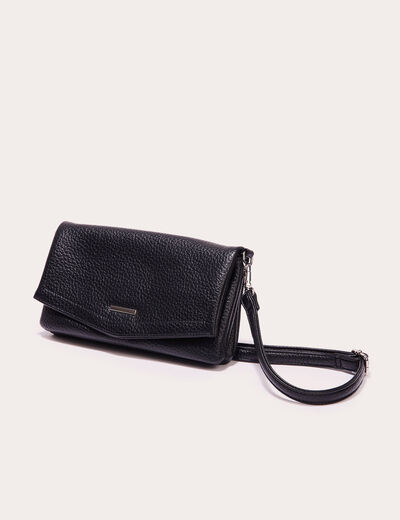 Sac avec rabat noir femme