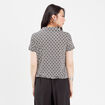 Blouse manches courtes noir femme
