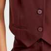 Veston sans manches prune femme