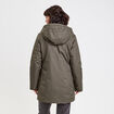 Parka &agrave; capuche r&eacute;versible vert kaki femme