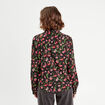 Chemise manches longues noir femme