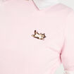 Pull manches courtes rose clair femme