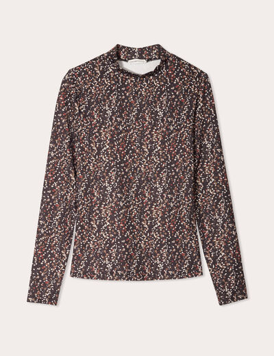 T-shirt manches longues noir femme
