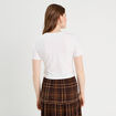 T-shirt cropped blanc femme