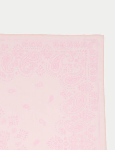 Foulard rose clair femme
