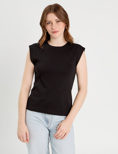 Débardeur sans manches noir femme