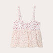 Top bretelles fines blanc femme