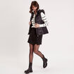 Jupe-short évasée noir femme