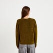 Gilet manches longues vert olive femme