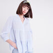 Blouse manches 3/4 beige femme