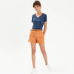 T-shirt manches courtes bleu foncé femme