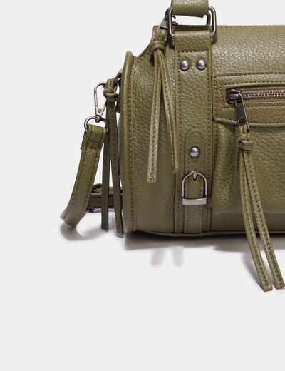 Sac port&eacute; main vert kaki femme