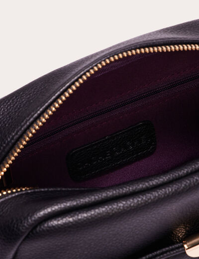 Sac bandoulière carré noir femme