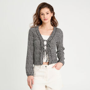 blouse avec noeuds noir femme Blouse avec noeuds noir femme