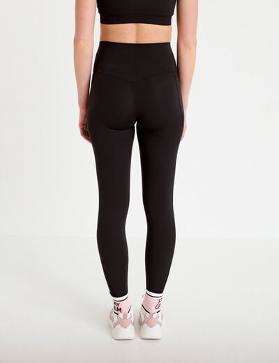 Leggings taille haute noir femme