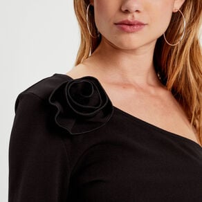 t shirt asymetrique noir femme T-shirt asymétrique noir femme