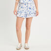 Jupe-short droite bleu roi femme