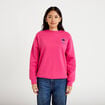 Sweat col rond manches longues rose fushia femme