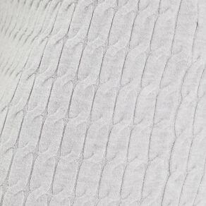 Jupe midi tricot crayon gris clair femme