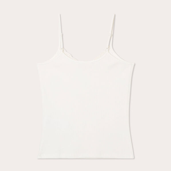 debardeur details dentelle ecru femme Débardeur détails dentelle ecru femme