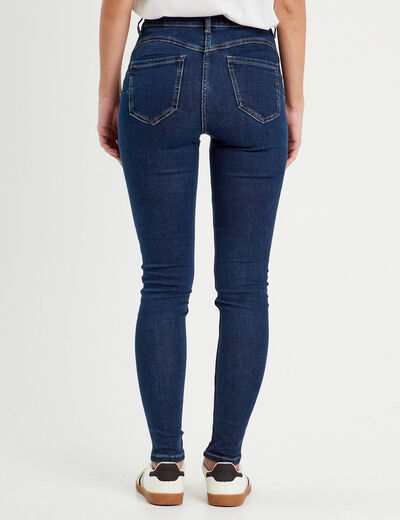 Jeans skinny push-up denim brut femme