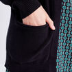 Gilet manches longues noir femme