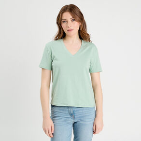 t shirt manches courtes vert clair femme T-shirt manches courtes vert clair femme