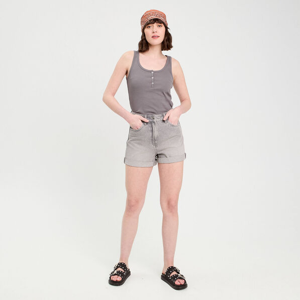 Débardeur sans manches gris foncé femme