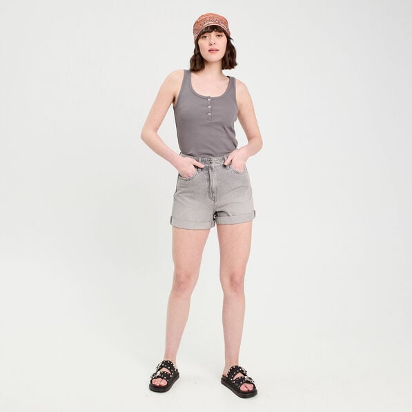 debardeur sans manches gris fonce femme Débardeur sans manches gris foncé femme