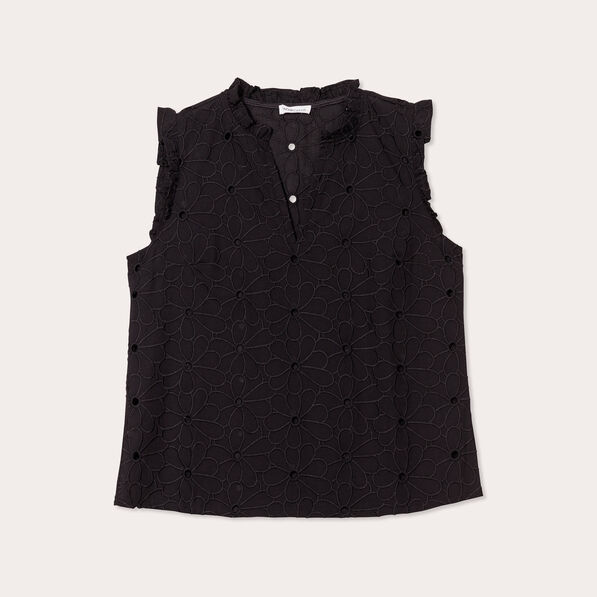 blouse sans manches noir femme Blouse sans manches noir femme
