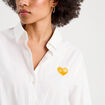 Chemise avec broderie ecru femme