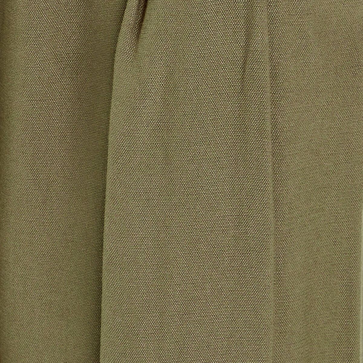 Pantalon large avec pinces vert kaki femme