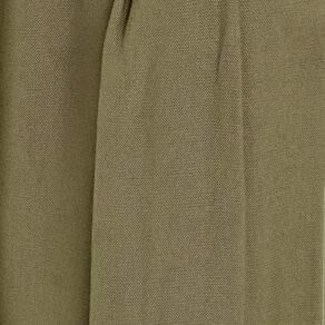 Pantalon large avec pinces vert kaki femme