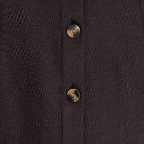 Robe trapèze ceinturée noir femme